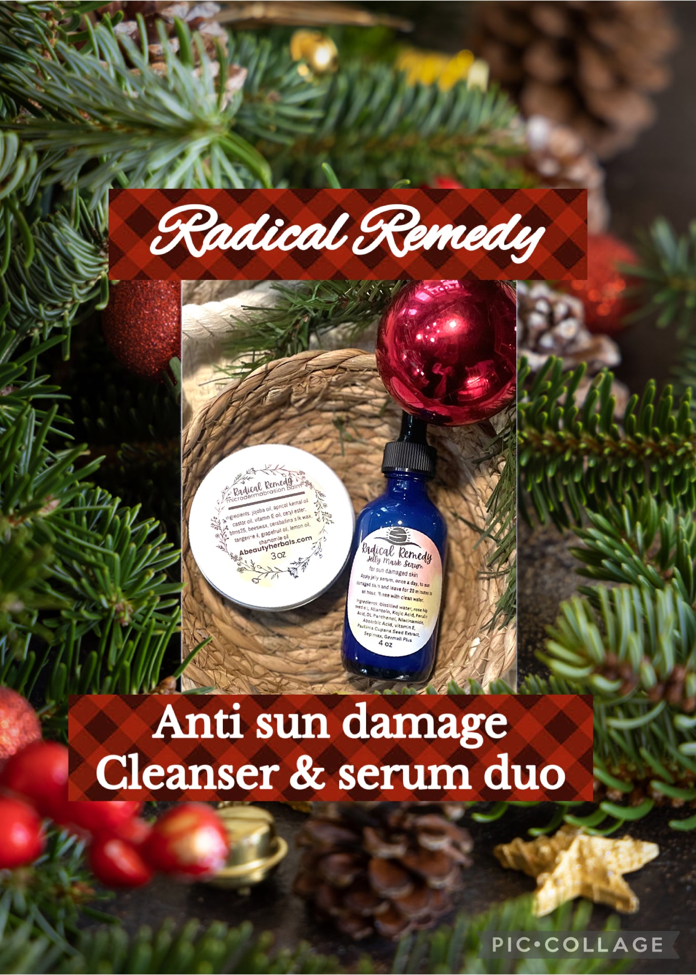 Radical Remedy microdermabrasion cleanser and serum gift set